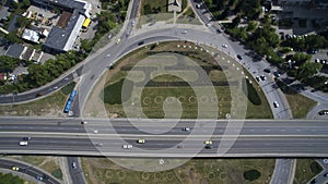 Aerial view of Tsarigradsko Chaussee, Sofia, Bulgaria