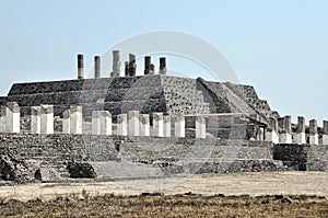 Aerial view of Tula ruins, Mexico