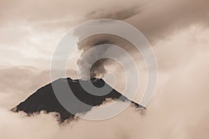 Aerial View Of Tungurahua Volcano