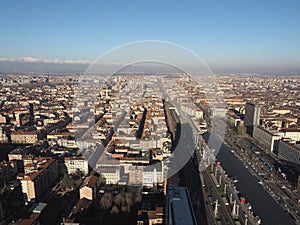 Aerial view of Turin