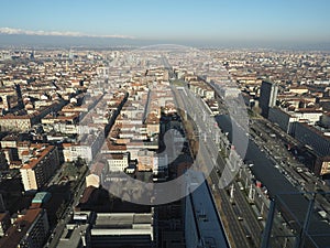 Aerial view of Turin