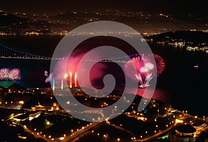 Aerial view of Turkey\'s largest concerts and celebrations photo