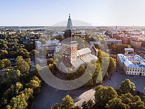 Aerial image of Turku Cathedral