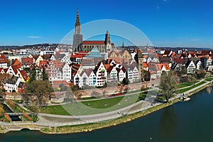 Aerial view of Ulm Minster