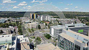 Aerial view of the University of Calgary