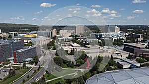 Aerial view of the University of Calgary