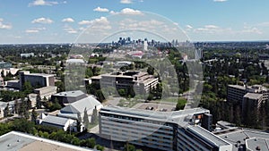 Aerial view of the University of Calgary