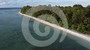 Aerial View of Uran Island in East Seram Regency
