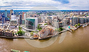 Aerial view of the US Embassy in central London, UK photo