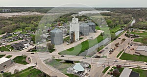 Aerial View Utica Illinois Riverside