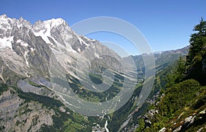 Aerial view of Val Ferret