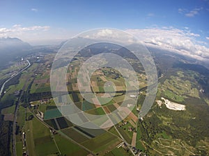 Aerial View - Valais, Vaud