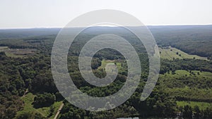 Aerial view of Veleka River near Sinemorets village, Bulgaria