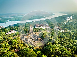 Aerial View of Velha Goa in Goa India