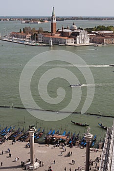 Aerial view of Venice city