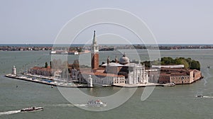 Aerial view of Venice city
