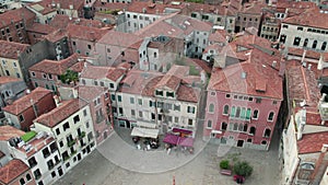Aerial View Venice city with Historical Buildings and Bell Tower, Skyline, Italy