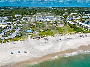 Aerial view of Vero Beach in Florida photo