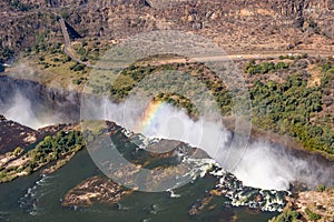 Aerial View of Victoria Falls