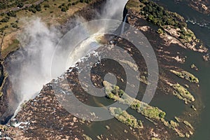 Aerial View of Victoria Falls