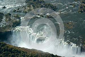 Aerial view Victoria Falls