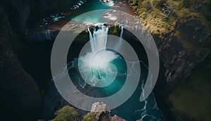 Aerial view of the Victoria Falls, Queenstown, New Zealand