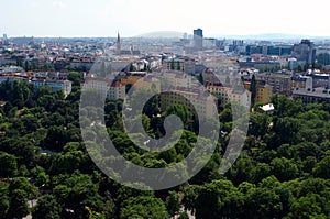 Aerial view from Viennese ferris wheel