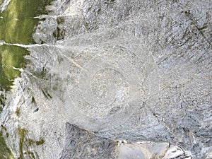 Aerial view of Vihren Peak, Pirin Mountain