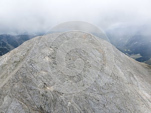 Aerial view of Vihren Peak, Pirin Mountain