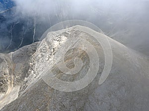 Aerial view of Vihren Peak, Pirin Mountain, Bulgaria