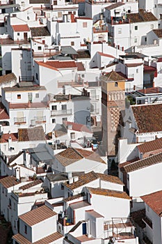 Aerial view of the village of Axarquia