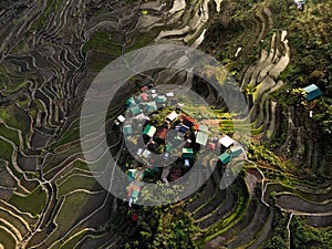 Aerial View - Batad Rice Terraces - The Philippines photo