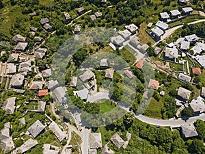 Aerial view of Village of Leshten, Blagoevgrad Region, Bulgaria photo