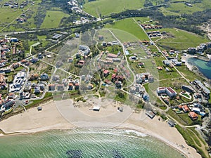 Aerial view of village of Lozenets, Bulgaria