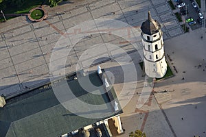 Aerial view of Vilnius Old Town