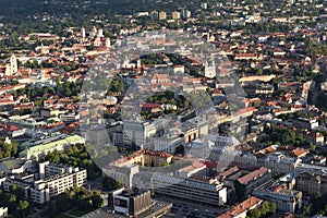 Aerial view of Vilnius Old Town