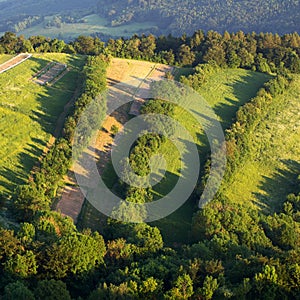 Letecký pohled na Vineyard