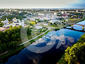 Aerial view of Vitebsk, Belarus