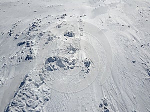 Aerial view of Vitosha Mountain near Cherni Vrah peak, Bulgaria