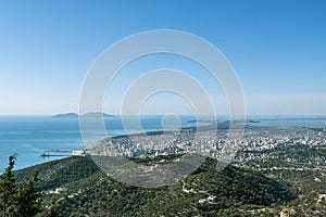 Aerial view of Vlore city