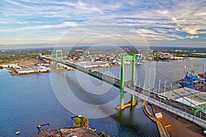 Aerial View of Walt Whitman Bridge Philadelphia