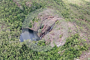 Aerial view of Wangi Falls, Litchfield National Park