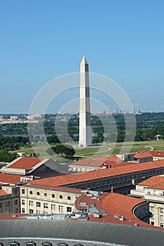 Aerial view on Washington DC
