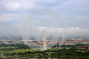 Aerial view of Washington Monument