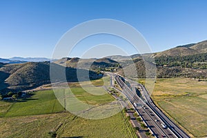 Aerial View of Washoe Valley Nevada near Carson City