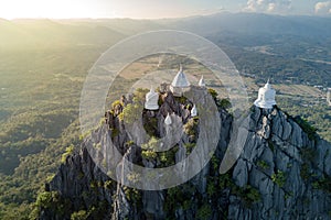 Aerial view of Wat Chaloem Phra Kiat, Lampang