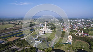 Aerial view of wat laung pho tao korat nakornratchasima north ea