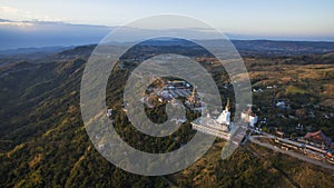 Aerial view of wat phasornkaew khao koh petchabun northern of th