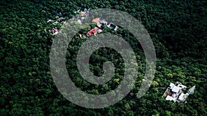 Aerial View Wat Weyru Wan Temple Province Lopburi Thailand Unseen Lopburi