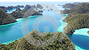 Aerial View of Wayag Islands in Raja Ampat